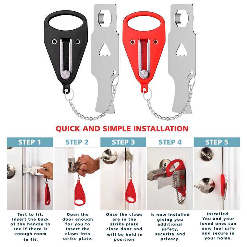 Slot Pintu Penahan Pintu Engsel Pengaman Tambahan Untuk Keamanan Anti Lockpick Baby Safety Lock Door