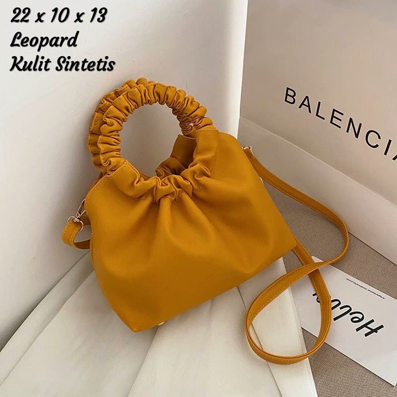 Dnr01_ Tas Wanita-7825 Model Kerut Cantik Simpel Bisa Selempang dan Handbag