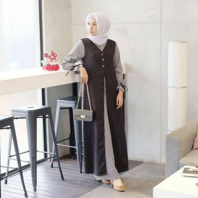 Baju Gamis Wanita Terbaru / Gamis Murah / Dress Muslim Fatimah