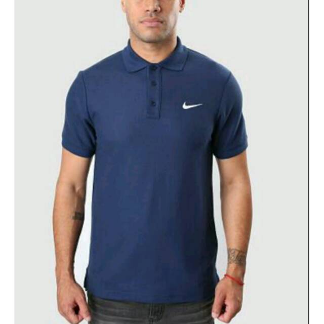 Polo shirt/kaos kerah Nike (navy)