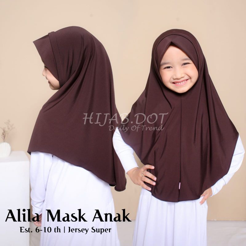 [COD] jilbab anak / Alila mask 6-10thn / jilbab masker / slip in / jilbab anak lucu / jilbab anak 10 thn / jilbab anak lucu bagus