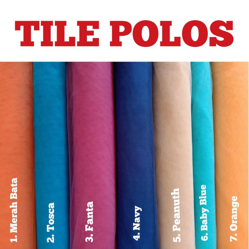 Kain Tulle Polos Soft Tulle Tile Polos Halus Shopee Indonesia