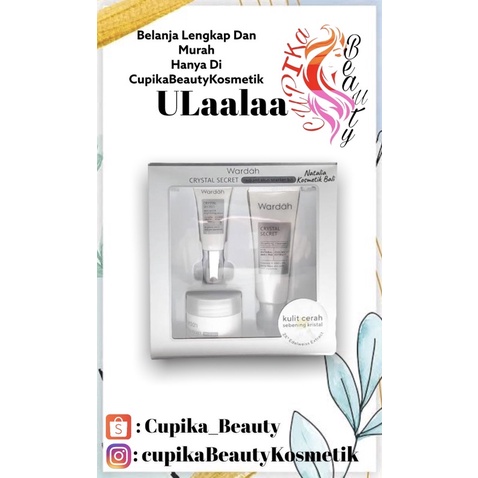 [op.x] new produk ! [ stater kit ] Wardah Crystal Secret Radiant Skin Starter Kit Paket Hemat White Secret