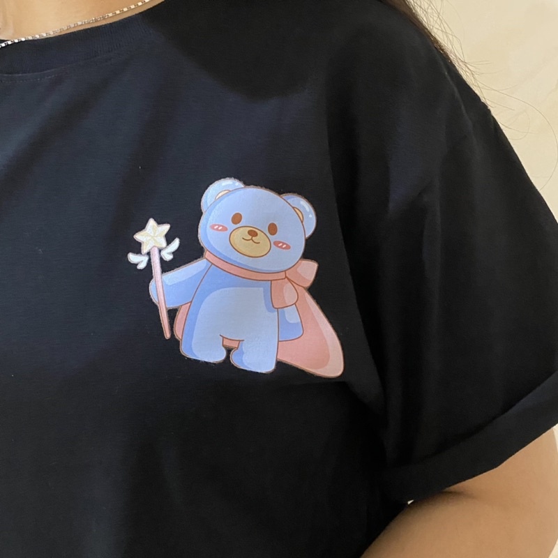 [TEBAL] BLOOMANIA - Kaos Tumblr Tee Fairy Bear COTTON COMBED 20S