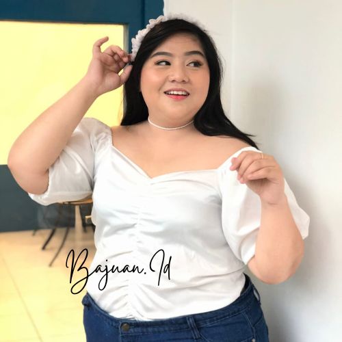 M-XXXXL Atasan Alexa Big Size Atasan Sabrina Jumbo Baju Wanita Jumbo Crop Top