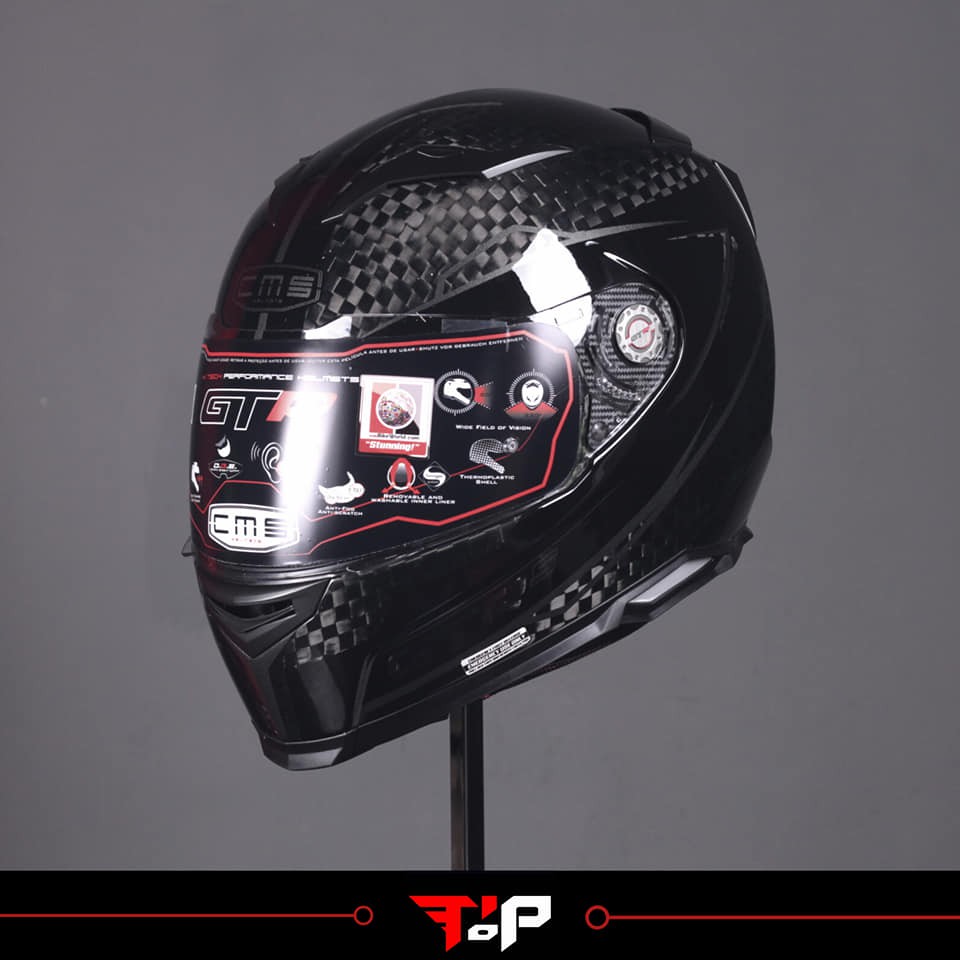 CMS GTRS RACETECH CARBON HELM FULL FACE