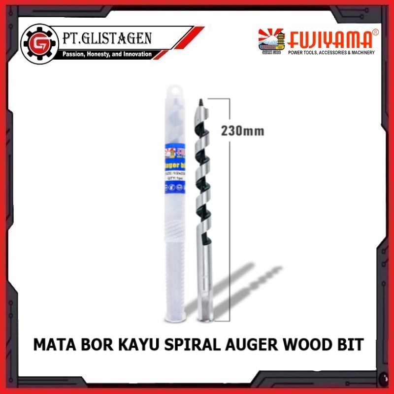 Jual Mata Bor Kayu Spiral Panjang Auger Wood Bit Drill Fujiyama Shopee Indonesia