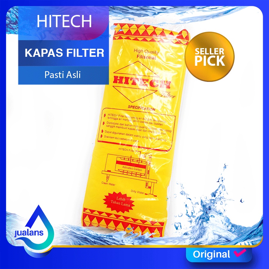 KAPAS BUSA FILTER AQUARIUM HITECH LEBIH TEBAL BISA DICUCI SIZE S