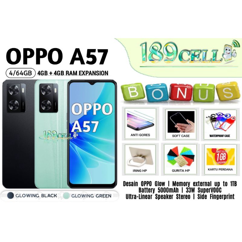 OPPO A53 A57 A16 RAM 4/64 GB | A53 RAM 4/128 | A15 RAM 2/32 GARANSI RESMI OPPO INDONESIA