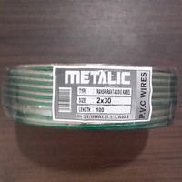 Kabel Transparan 2x30 / Kabel Tembaga Murni 2 Jalur Serabut Tebal Listrik Lampu Speaker Audio  panjang 1 Meter