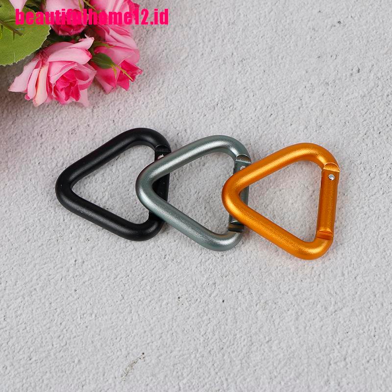 1 Pc Gantungan Kunci Carabiner Bentuk Segitiga Untuk Camping Hiking Outdoor