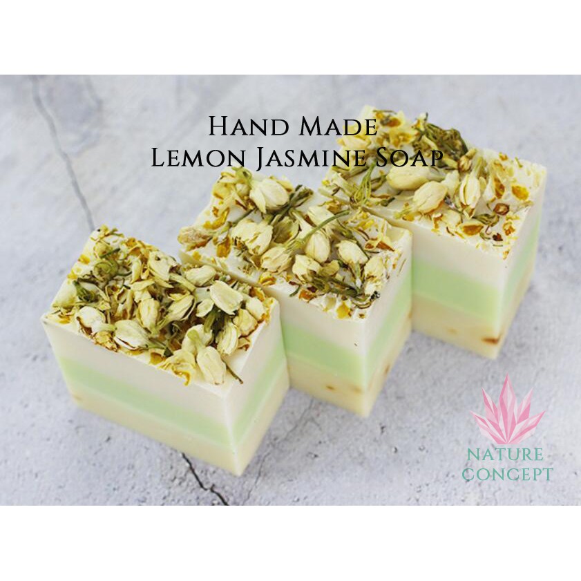 Sabun Cuci Muka Unik Organic Lemon Jasmine Soap Handmade soap