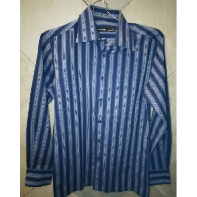 PL Preloved Baju Pakaian Atasan Kemeja Pria Laki - Laki Lengan Panjang Motif Manly Adem Nyaman Kekin