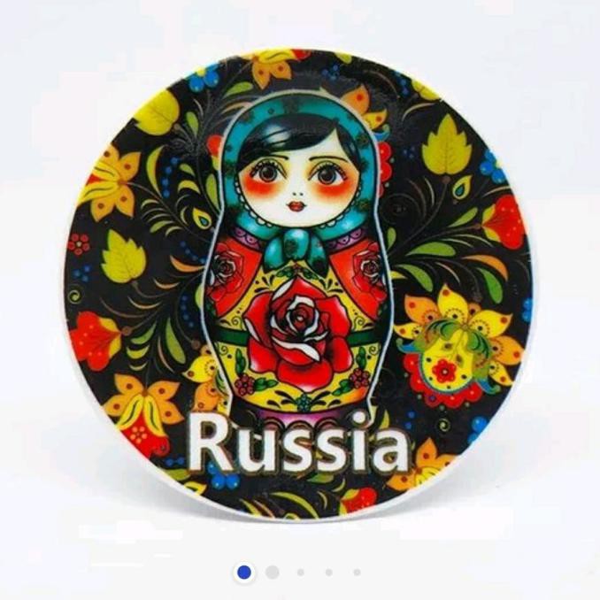 Ready Oke] Magnet Kulkas Piring Russia