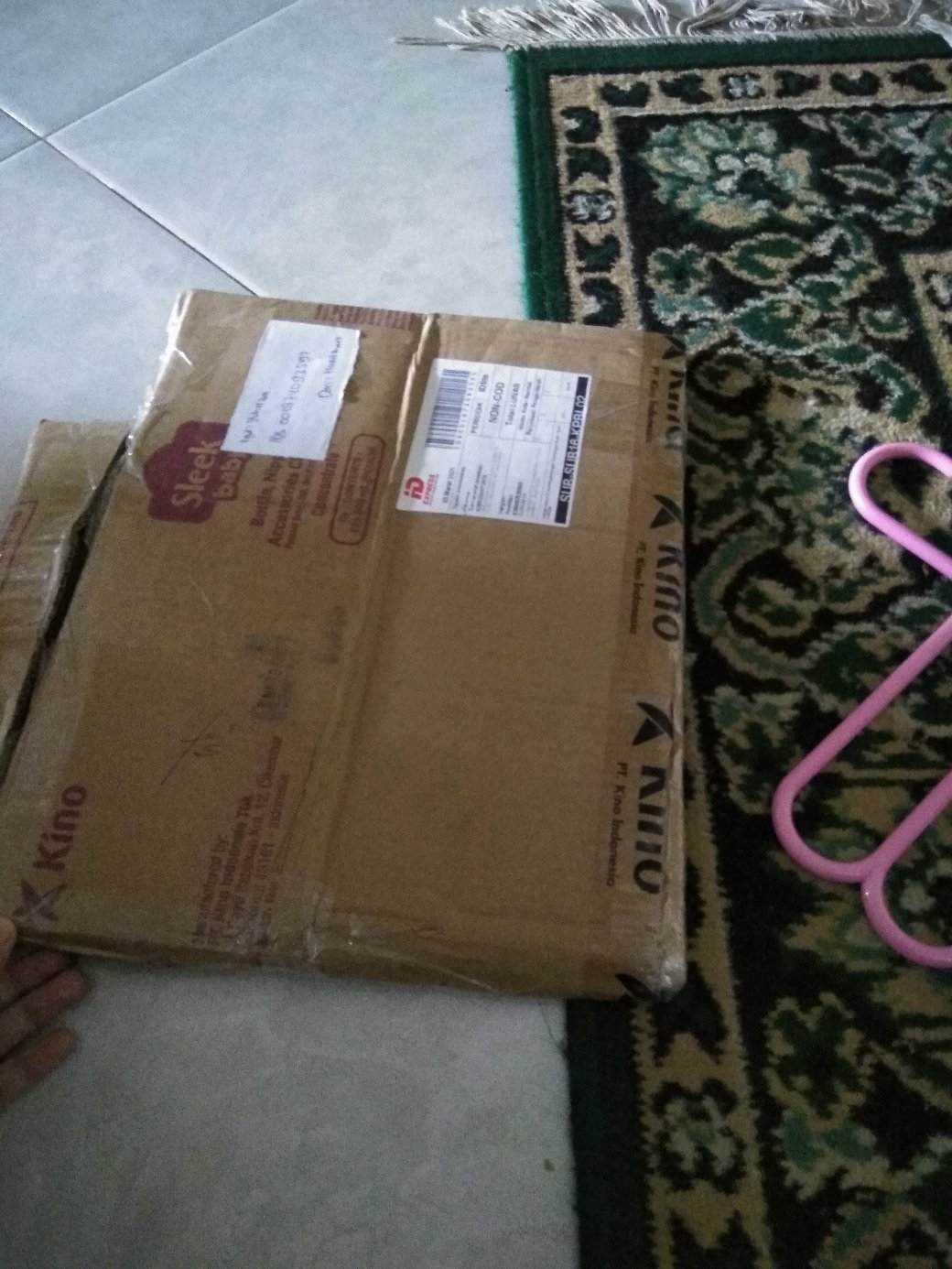 Hanger Susun 5 Laundry Gantungan Multifungsi Scarf - Merah Muda