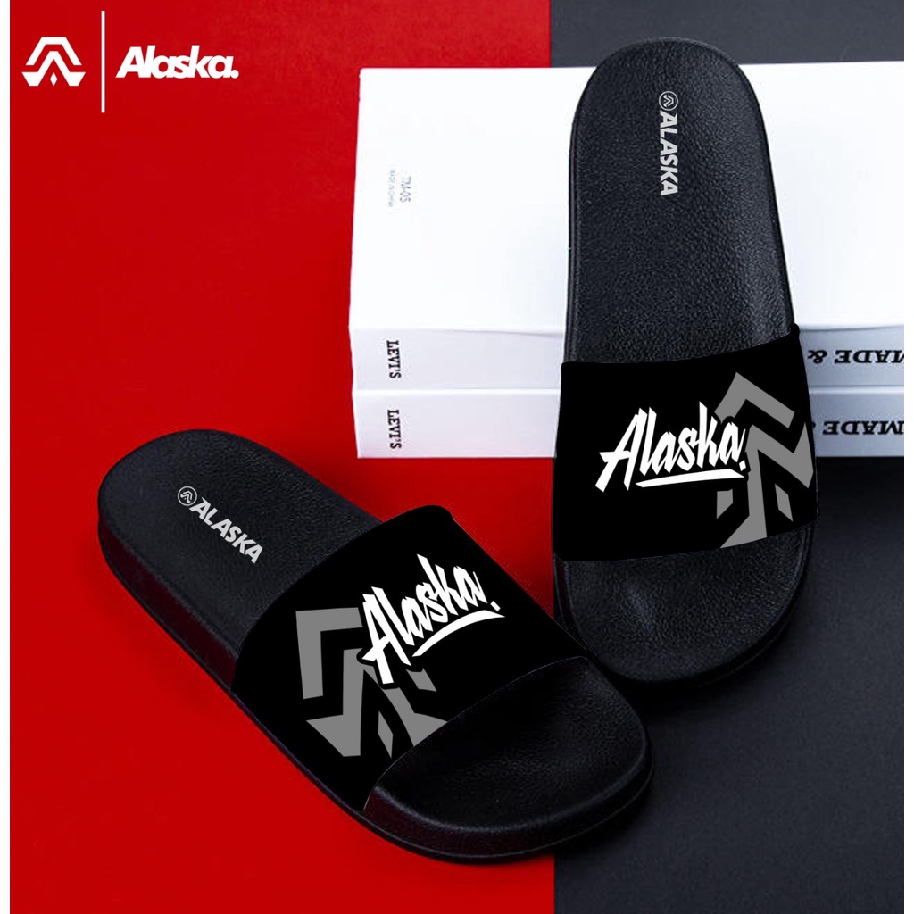 Sandal Slide Pria Dewasa Original Merk ALASKA Terbaru