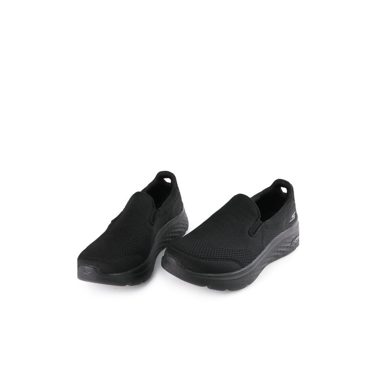 SEPATU SKECHERS PRIA ORIGINAL SLIP ON GO WALK HYPER BURST FULL BLACK