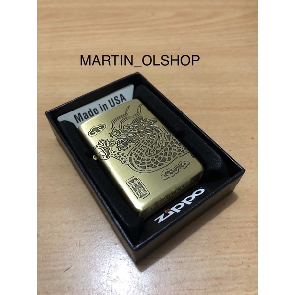 Zippo Motif Grafir Zippo Motif Naga/Dragon full Casing Zippo Premium