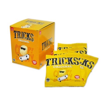 TRICKS BISKUIT KENTANG POTATO BAKED CHIPS 1 BOX ISI 10 PCS SNACK CRIPS MAKANAN RINGAN KERING