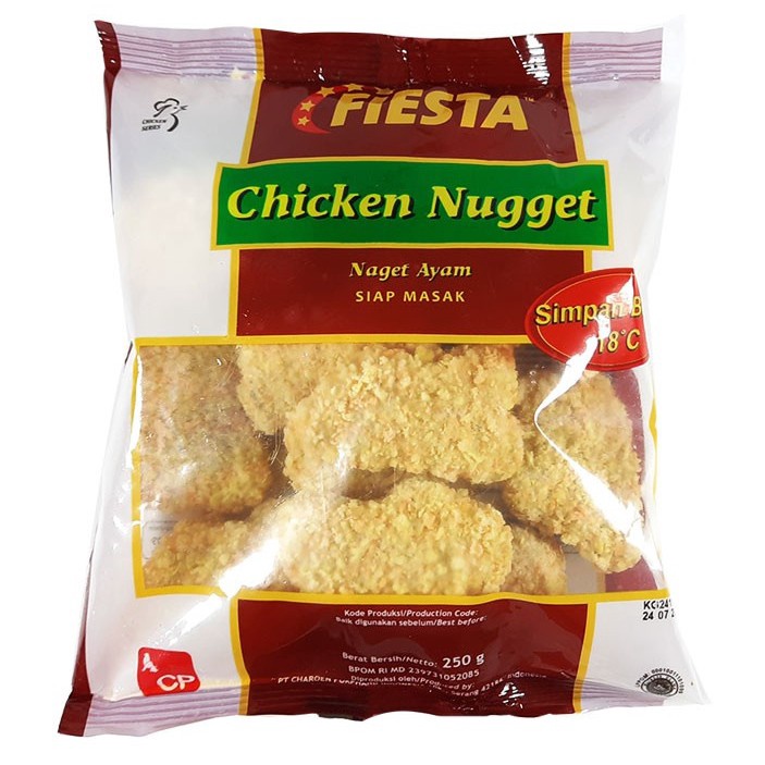 

FIESTA Chicken Nugget 250gr – Naget Ayam 250 gr (KHUSUS KURIR INSTANT)