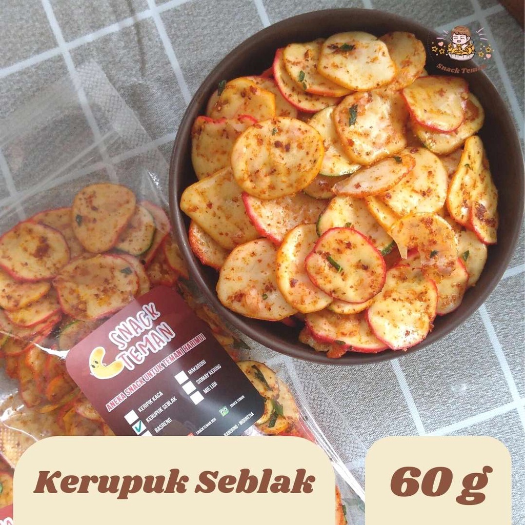 

Kerupuk Seblak Renyah Gurih Pedas 60g - Snack Teman