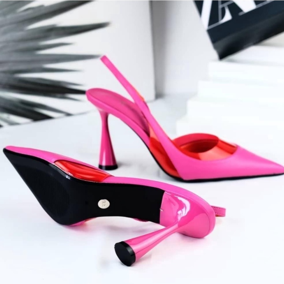 SEPATU WANITA ZS-3564 HEELS STILLETTO 9CM PINK