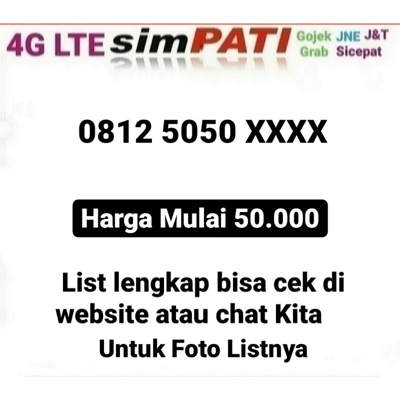 nomor cantik simpati 5050