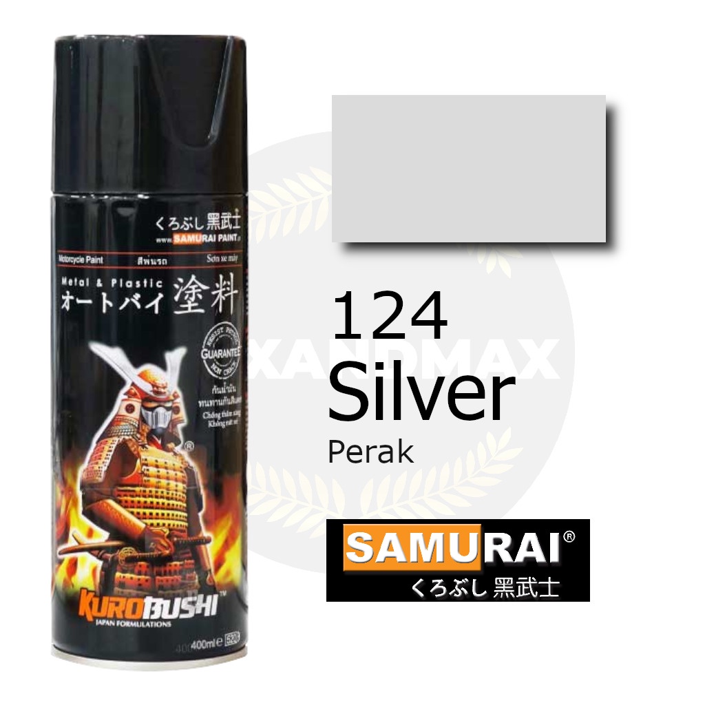 Samurai Paint Silver 124  400 ml - Cat Semprot