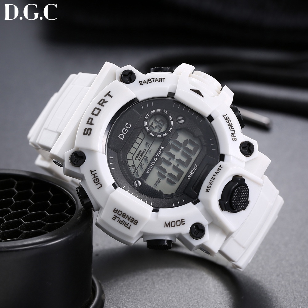 JAM TANGAN PRIA FASHION CASUAL SPORTS DIGITAL LED QUARTZ MEN WOMEN DIGITAL WATCH D.G.C M155