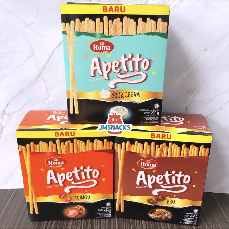 

[PROMO!!] Roma Apetito 1 PAK isi 10x18.5gr - biskuit stik nikmat termurah diskon