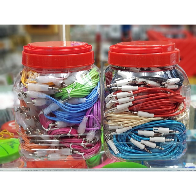 AUDIO KABEL 1 in 1 isi 100pcs/toples , 2 in 1 40pcs/toples