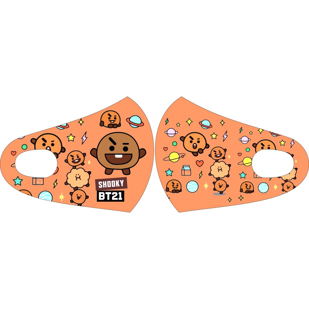 MASKER SCUBA BT21 KPOP BANGTAN BOYS BTS COOKY TATA MANG RJ SHOOKY VAN KOYA CHIMMY