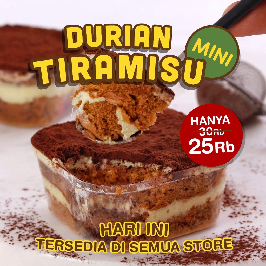 

(CEMPUT) Durian Tiramisu Mini