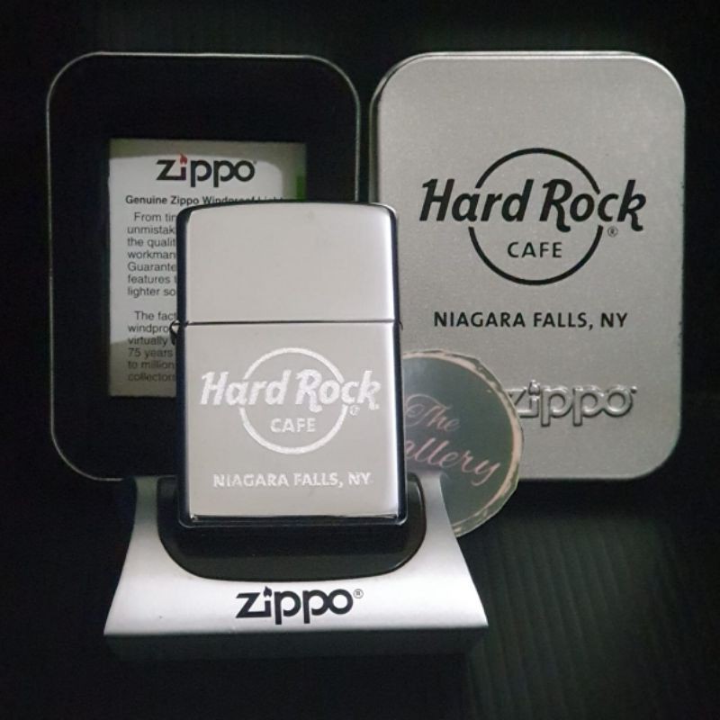 ⭐⭐⭐⭐⭐ ORIGINAL ZIPPO HARD ROCK CAFE NIAGARA FALLS 2008