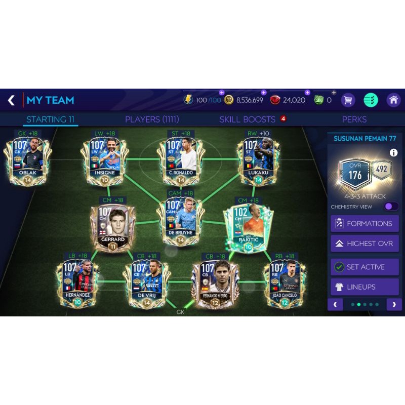 Akun fifa ovr 176 full utots