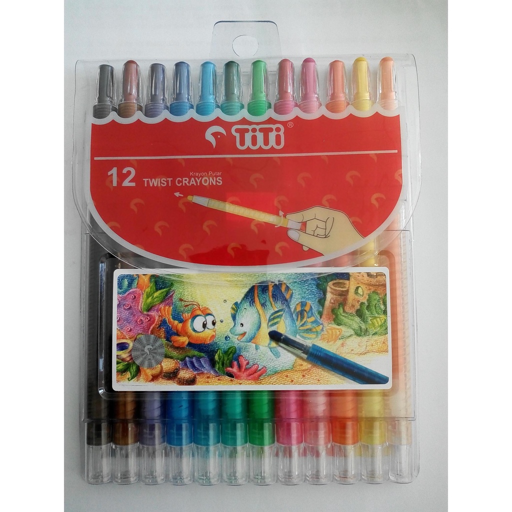 

CRAYON /PENSIL WARNA PUTAR 12 WARNA TITI