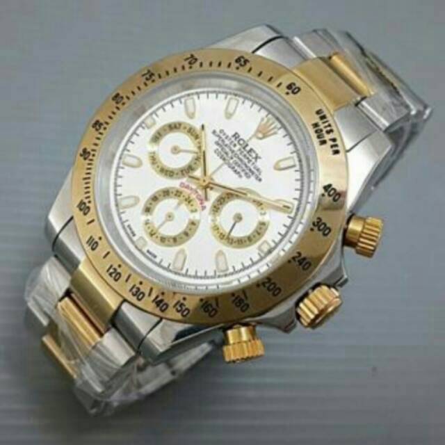 JAM TANGAN PRIA / COWOK ROLEX  AUTOMATIC SPORTY RANTAI TAHAN AIR ELEGANT HARGA BERSAHABAT..