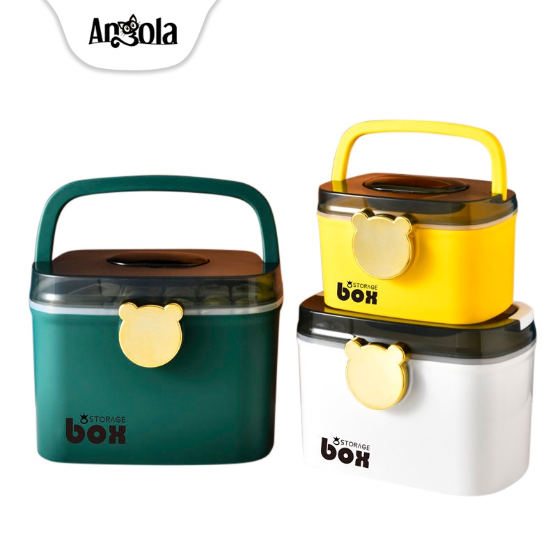 Angola Kotak Obat C87 Medicine Box Tempat Penyimpanan Storage Box Serbaguna
