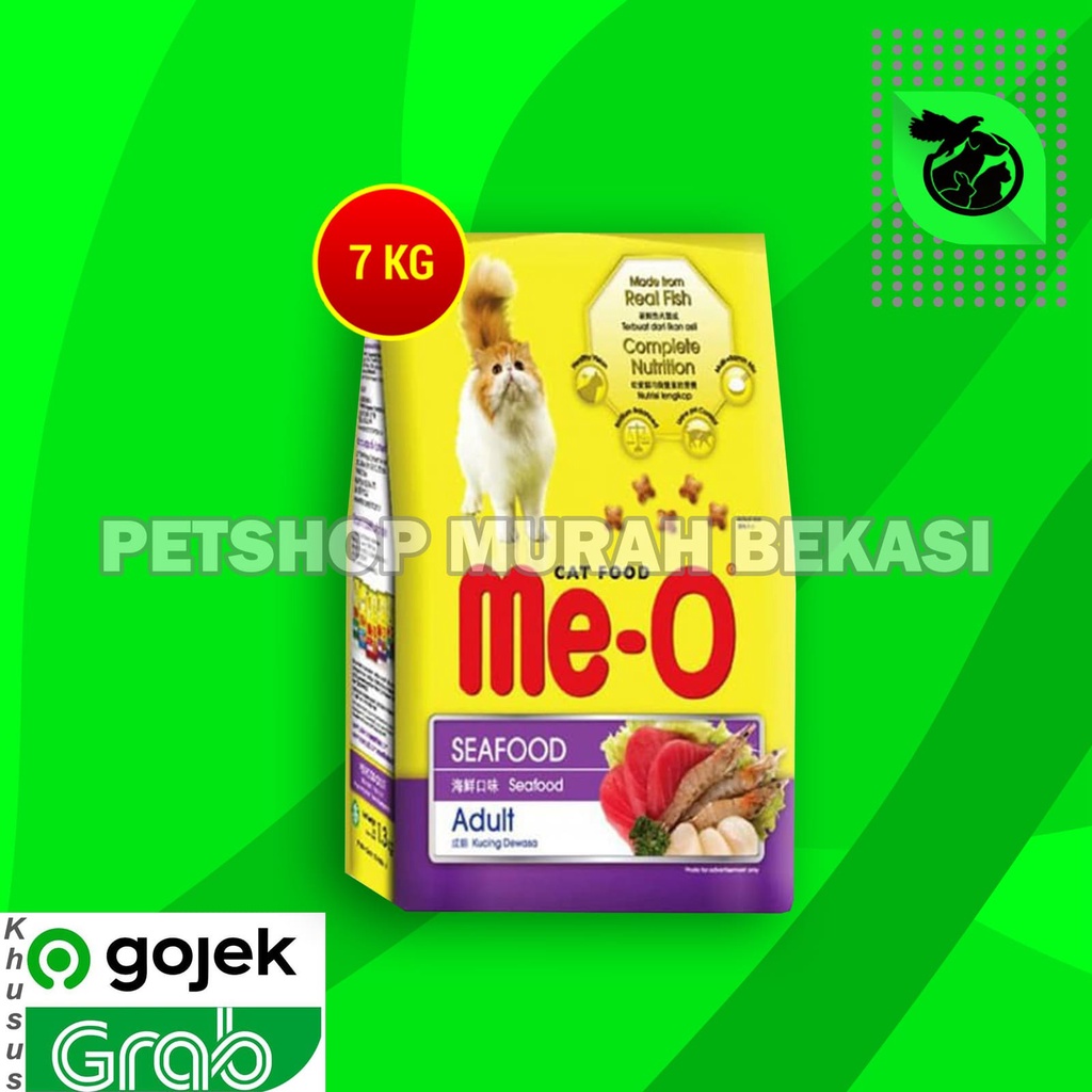 [GOSEND] Makanan Kucing Kering Me-O 7Kg Cat Food Meo Seafood 7 kg Fresh Pack Me o