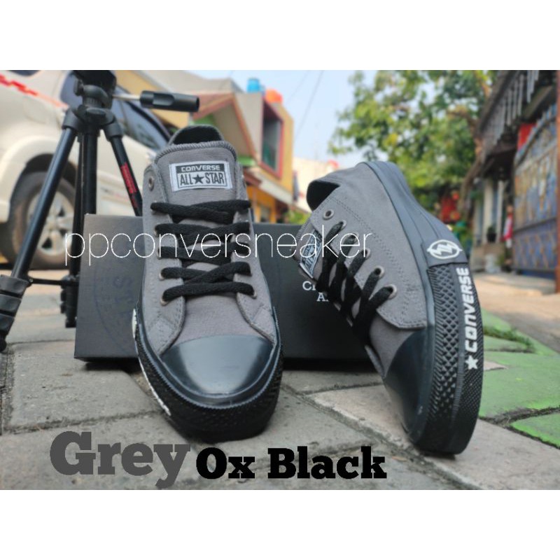 Converse Chuck Taylor New Release Undefeated Low Pendek Putih ox Black