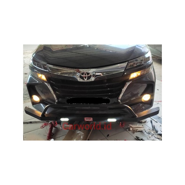 Towing Bar Palang Bumper Besi Depan All New Avanza Xenia + Led 2012 - 2020
