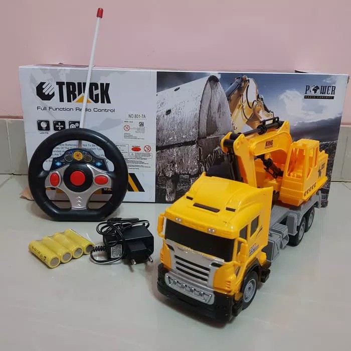  Mobil  Truk Excavator Remote  Control Batre Cas RC Car 