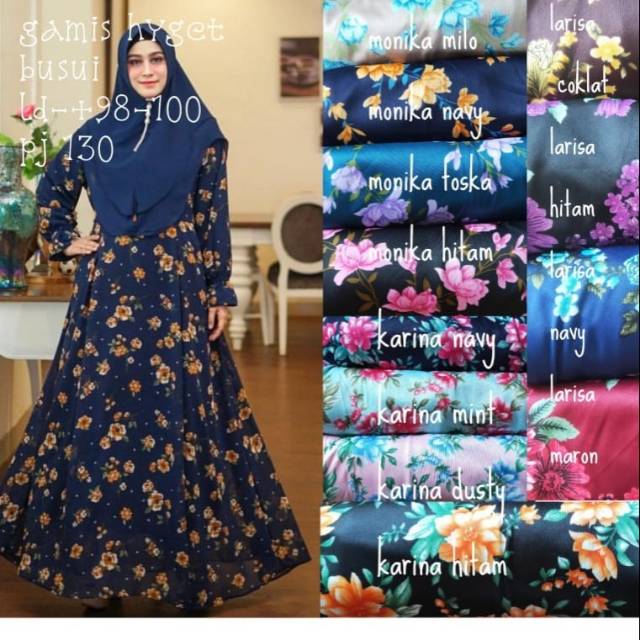 Gamis hyget BUSUI Gamis hyget murah
