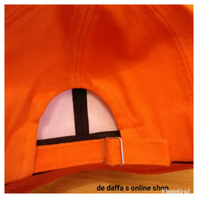 Topi Baseball dewasa polos ORANGE  pria wanita Casual sport - ORANGE