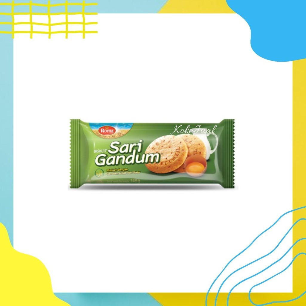 

Roma Biskuit Sari Gandum Original Roll 149 Gram