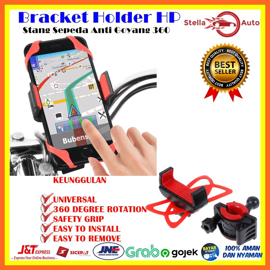 Holder HP / Holder HP Motor / Holder HP Sepeda / Phone Holder Anti Goyang
