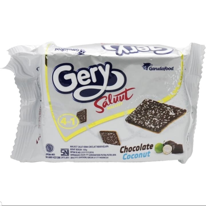 

GERY saluut malkist chocolate coconut 105g