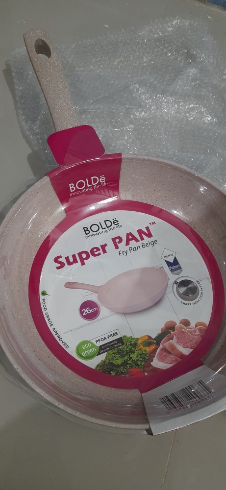 Bolde Fry Pan 26 Cm Wajan Keramik Granite Beige Series