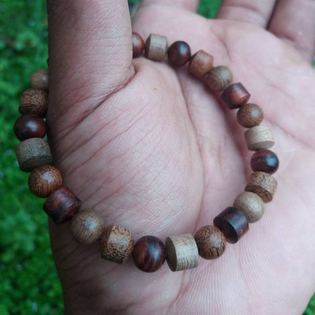 Gelang kayu galih nagasari ulin menang bidara arab asli 3 macam