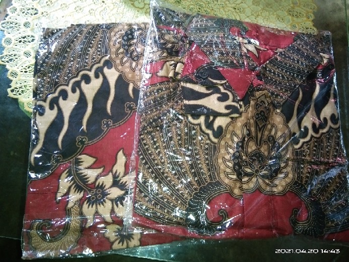 Kemeja Batik Jumbo Pria Lengan Panjang M L Xl Xxl Atasan Kemeja Batik Kondangan Pria Lengan Panjang